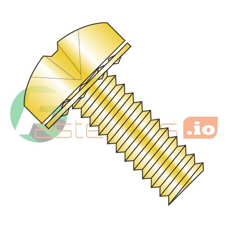 6-32 x 1/2" SEMS Screws/Internal Tooth Washer/Phillips/Pan Head/Steel/Zinc Yellow (Carton: 10,000 pcs)